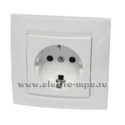 1590443-030 роз.2Р+Е с заз.со штор. белый(20шт) МЕХАНИЗМЫ С РАМКОЙ В КОМПЛЕКТЕ ВЫВЕДЕНЫ ИЗ АССОРТИМЕ 717223