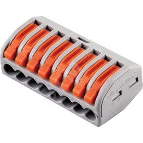 32399 LD222-418 Клемма монтажная 8х0,08-2,5мм² (для многопроволочной жилы) (уп.25шт.) Stekker (Китай) 32399