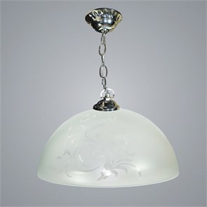181-б Светильник "Крокус-колпак" большой б/с матир ПРОЗР / БЕЛ /цепь (Никольский завод) 988018255