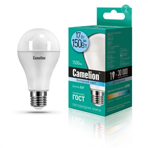 LED17-A65/845/E27 Светодиодная лампа 17Вт 220B (уп.10/100шт.) Camelion LED17-A65/845/E27