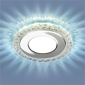 9909 LED 8W CL прозрачный Встраиваемый светодиодный потолочный светильник с LED подсветкой Elektrostandard 9909 LED 8W CL прозрачный