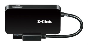 Концентратор USB D-Link DUB-1341/A1A, 4-Port Super Speed USB 3.0 Hub DUB-1341/A1A