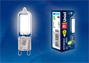 LED-JCD-4W/NW/G9/CL Лампа светодиодная UNIEL LED-JCD-4W/NW/G9/CL
