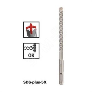 2.608.833.778 Сверло SDS-plus-5X 6x100x160 (уп.10шт.) BOSCH (Китай) 2.608.833.778