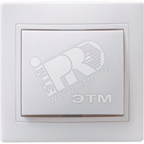 EVK10-K01-10-DM КВАРТА ВС10-1-0-КБ Одноклавишный выключатель 10А, в сборе, белый (уп.10шт.) IEK® EVK10-K01-10-DM