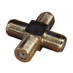 FD 05-4205/FD 03-065 Переход соединитель x4 гнезда F (F- крест) (уп.50шт.) PROCONNECT FD 05-4205