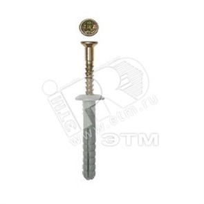 113144 SM-L 6х40 Дюбель-гвоздь 6х40 потайная манжета полипропилен черный (уп.500шт.) Tech-KREP 113144