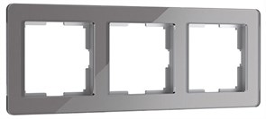 W0032704 Acrylic Рамка на 3 поста, графит (уп.10шт.) Werkel™ a059323-1
