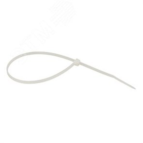 plc-c-2.5x200 Basic Стяжка Nylon 6.6 стандартная, белая устойчивая к УФ-излучению, 2,5х200мм (уп.100шт.) EKF plc-c-2.5x200
