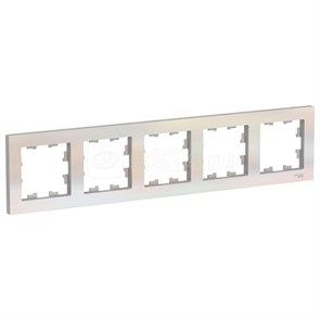 ATN000405 AtlasDesign Рамка 5 постов универсальная, жемчуг (уп.5шт.) Systeme Electric (Россия) ATN000405