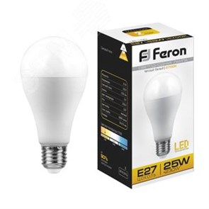 25790 LB-100 25W 230V E27 2700K A65 Лампа светодиодная (уп.10/100шт.) FERON (Китай) 25790