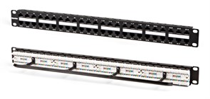 PPHD-19-48-8P8C-C5e-110D Патч-панель в/плотн. 19", 1U, 48 портов RJ-45, Cat. 5e, Dual IDC Hyperline (Китай) 32809