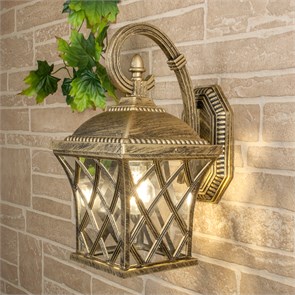 Cassiopeya D черное золото Светильник уличный настенный (уп.6шт.) Elektrostandard a025295