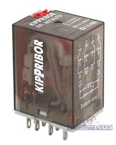 RP-403.DLTU Реле промежуточное 24VDC, 5А/250VAC KIPPRIBOR RP-403.DLTU