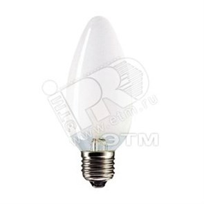 05651150 PHILIPS Stan 60W E27 230V B35 FR Лампа накаливания декоративная свеча матовая (уп.100шт.) 871150005651150
