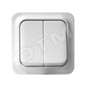LEX1834516SP Quick ELJO ВЫКЛЮЧАТЕЛЬ 2 КЛАВИШИ, БЕЛЫЙ (уп.20шт.) Schneider Electric LEX1834516SP