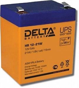 HR 12-21 W Аккумулятор 12В/5А/ч DELTA (Китай) HR 12-21 W