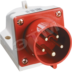 PSR52-016-5 Вилка 515 стационарная 3Р+РЕ+N16А 380В IP44 (уп.10шт.) IEK® PSR52-016-5