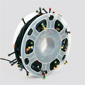 51436 CL98 230V 2200 LED 50м, 2700K, IP44, шнур 3м Гирлянда линейная на бобине (уп.20шт.) FERON (Китай) 51436
