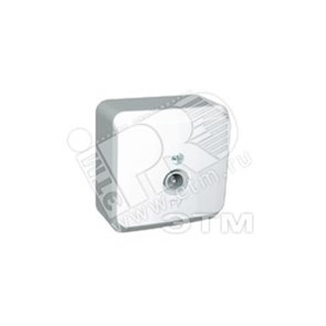 TVA-002B ЭТЮД РОЗЕТКА ТЕЛЕВИЗИОННАЯ TV 0,7DB, КОННЕКТОР, БЕЛАЯ TVA-002B