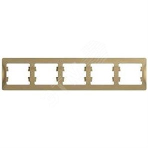 GSL000405 Glossa Рамка горизонтальная, 5 постов, титан (уп.5шт.) Schneider Electric GSL000405