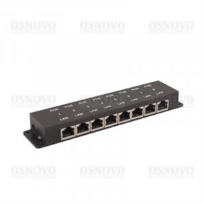 Midspan-8/P Пассивный PoE-инжектор Fast Ethernet на 8 портов OSNOVO (Китай) Midspan-8/P