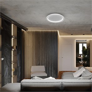 41558 AL5800 RINGFERON, 100W, Max. 7000Lm, 3000К-6500K, IP20, белый Светильник светодиодный управляемый с пультом 41558