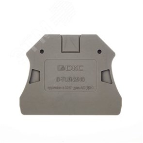 D-TUR-2.5-10 Изолятор торцевой для клемм TUR-2.5...10 (уп.100шт.) ДКС (Китай) D-TUR-2.5-10