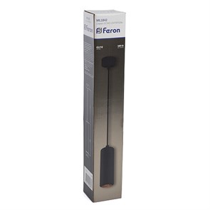 48396 ML1842, MR16 35W 230V, черный, Светильник потолочный на подвесе FERON 48396