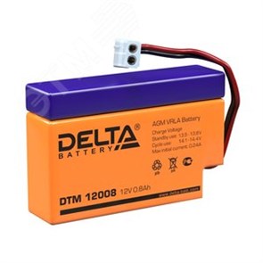 DTM12008 Аккумулятор 12В/0,8 А/ч DELTA (Китай) DTM12008
