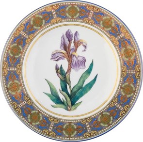 81.32770.00.1 Тарелка декоративная 270 мм в подарочной упаковке, форма Европейская, рисунок Нежный Ирис, АО "Императорский фарфоровый завод" 81.32770.00.1