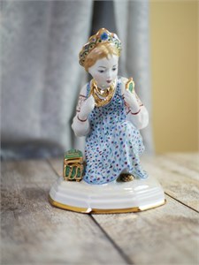 Скульптура Малахитовая шкатулка авт. Богданова О.М.(1 категория), Дулево Скульптура Малахитовая шкатулка авт. Богданова О.М