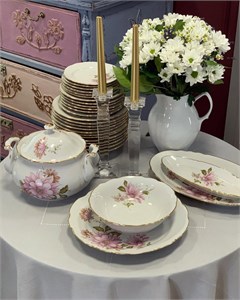 Сервиз столовый "Астры" 6/29 предметов  форма Аппетитный (с супницей) Сервиз столовый "Астры" 6/29 предметов с супницей