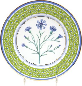 81.32667.00.1 Тарелка декоративная в подарочной упаковке 270 мм, форма Европейская, рисунок Небесно-голубой василек, АО "Императорский фарфоровый за" 81.32667.00.1