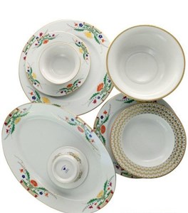 81.25797.00.1 Сервиз столовый ф. Европейская рис. Замоскворечье 6 персон 23 предмета, АО "Императорский фарфоровый завод" 81.25797.00.1