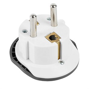 49140 ADP16-06-20 Адаптер-переходник для вилки с плоскими штырями ультраплоский с/з, 250В, 16A, черный Stekker (Китай) 49140