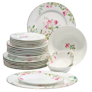 81.30686.00.1 Сервиз столовый ф. Премиум рис. Сад мечты, 6/24 предмета, АО "Императорский фарфоровый завод" 81.30686.00.1