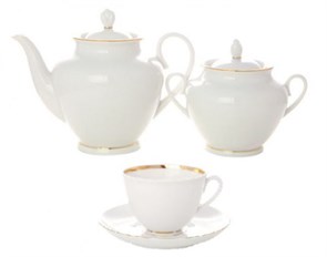 81.13896.10.1 Сервиз чайный форма Весенняя рис. Белоснежка, 6/14 предметов, АО "Императорский фарфоровый завод" 81.13896.10.1