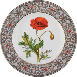 81.32769.00.1 Тарелка декоративная 270 мм в подарочной упаковке, форма Европейская, рисунок Мак восточный,  АО "Императорский фарфоровый завод" 81.32769.00.1