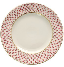 80.50622.00.1 Блюдо круглое форма Молодежная рис. Сетка-Блюз (30 см), АО "Императорский фарфоровый завод" 80.50622.00.1