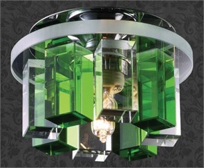 369357 NT09 105 хром/прозрачно-зелёный Встраиваемый IP20 G9 40W 220V CARAMEL 3 NOVOTECH 720070