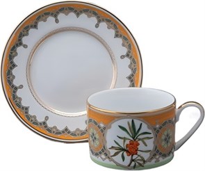 81.33948.00.1 Чайная пара ИФЗ Соло, Облепиха сибирская, 250мл, подарочный набор, фарфор 81.33948.00.1