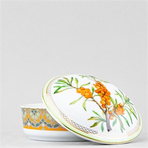 81.33950.00.1 Туалетная коробочка ф. Круглая рис. Облепиха сибирская 81.33950.00.1