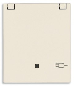 30208.CC Linea Механизм розетки 1 гнездо с заземлением, шторками и крышкой, конопляная Vimar (Италия) 30208.CC