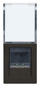 30339.13G Linea Розетка RJ45 Netsafe Cat6 UTP черная Vimar (Италия) 30339.13G