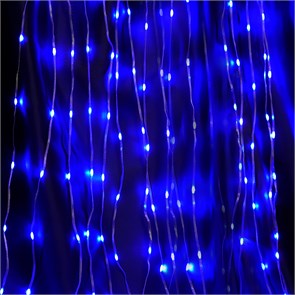 48606 CL28 230V 450 LED 3*3м, синий, IP44, сетевой шнур 3м Гирлянда - занавес Водопад FERON (Китай) 48606