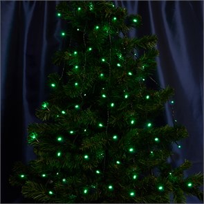 32306 CL05 230V 100 LED 10м, зелёный, IP20, шнур 3м Гирлянда линейная FERON (Китай) 32306