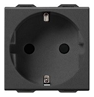 09208.CM Neve Up Механизм розетки 1 гнездо с заземлением и шторками матовый Vimar (Италия) 09208.CM