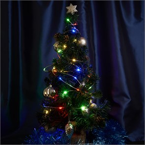 48621 CL578 230V 100 LED 10м, мультиколор, IP20, шнур 3м Гирлянда линейная Роса FERON (Китай) 48621