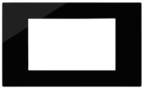 30654.42 Linea Накладка на 4 модуля Reflex черная Vimar (Италия) 30654.42